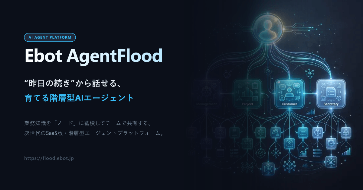 Ebot AgentFlood｜副業の仕事を、相談から請求まで